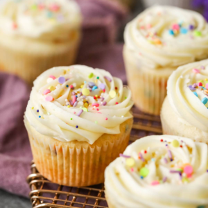 Vanilla Sprinkle Cupcake